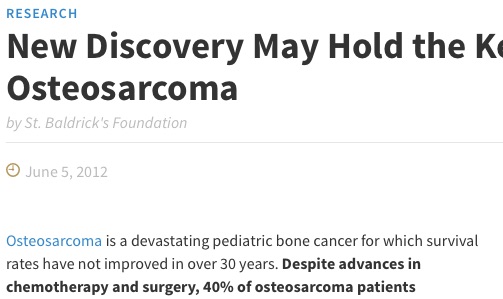 New Discovery May Hold the Key to Destroying Osteosarcoma